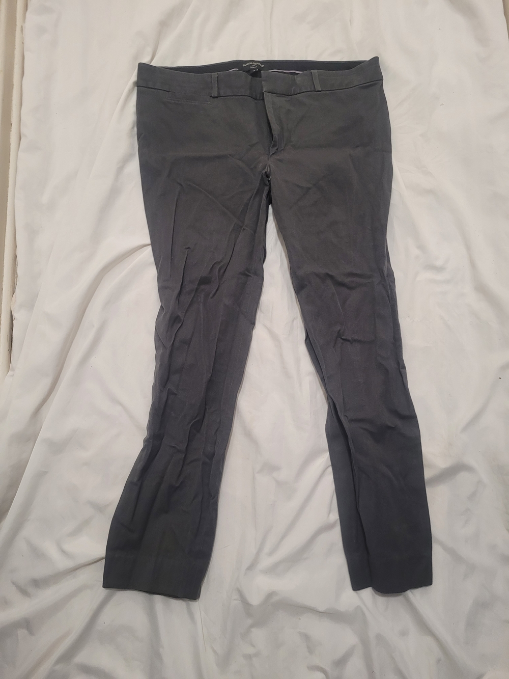 Banana Republic Women's Slim Chinos in Dark Gray